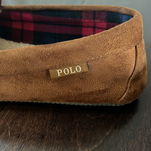 Men’s Ralph Lauren Polo Bear Slippers size 11 Classic Embroidered Patriotic Bear - Picture 4 of 8